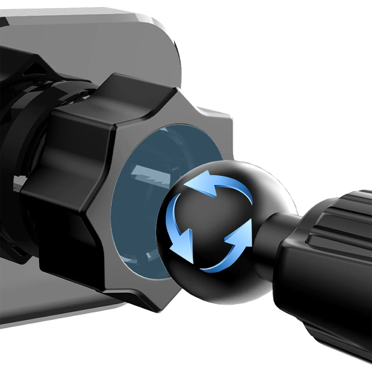Image supplémentaire 2 de Support Téléphone Magnétique pour Grille d'Aération : Fixation Ultra-Stable et Design Carbone à Tunis.​