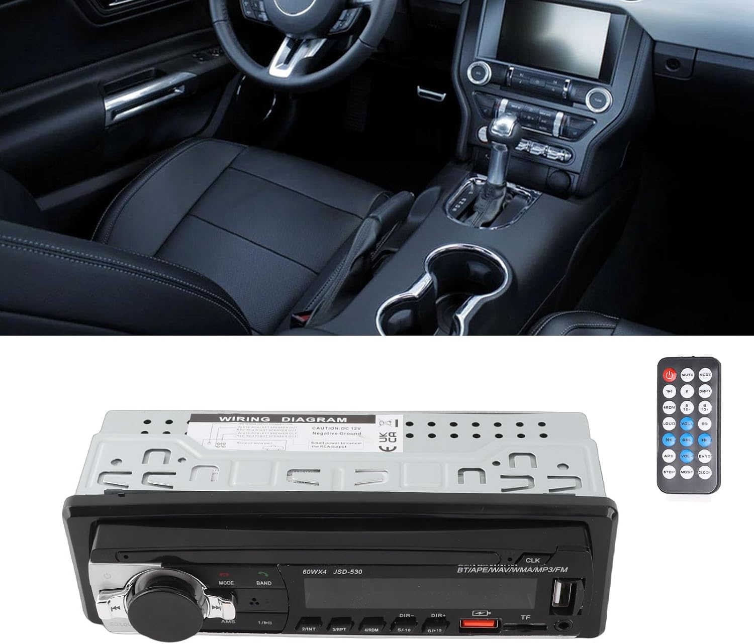 Image supplémentaire 3 de Autoradio Bluetooth JSD-530 - Poste Radio Voiture MP3/USB/SD 4x60W - Prix Tunisie