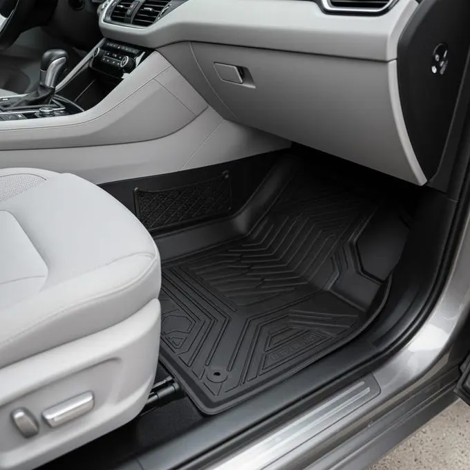 Image supplémentaire 2 de Tapis de Sol 7D Sur Mesure pour Dacia Logan (2017-2024) - Protection Intégrale TPE Premium - Prix Tunisie