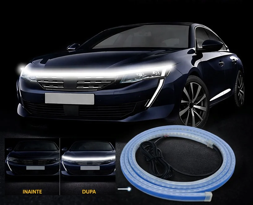 Image supplémentaire 3 de Bande LED Capot Dynamique – Éclairage de Jour (DRL) Blanc Froid – Prix Tunisie