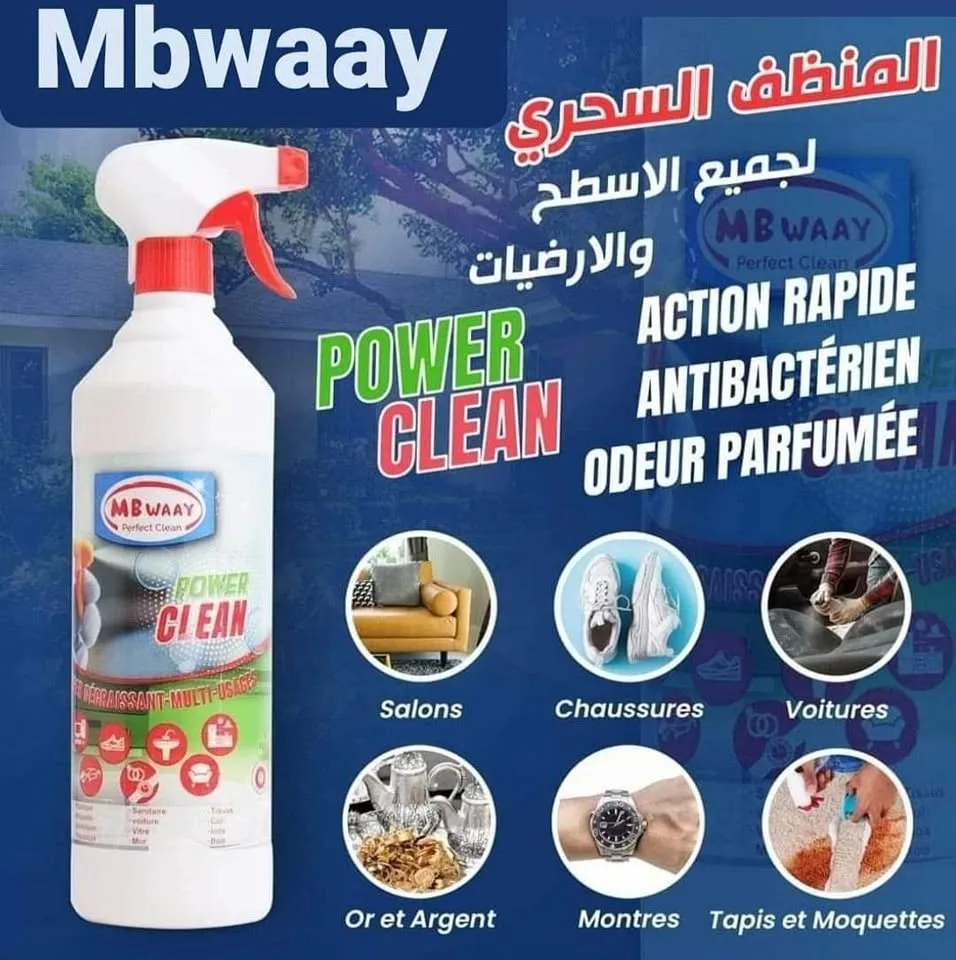 Image supplémentaire 3 de Nettoyant Magique Multi-Usages Mbwaay Power Clean – Dégraissant & Antibactérien – Prix Tunisie
