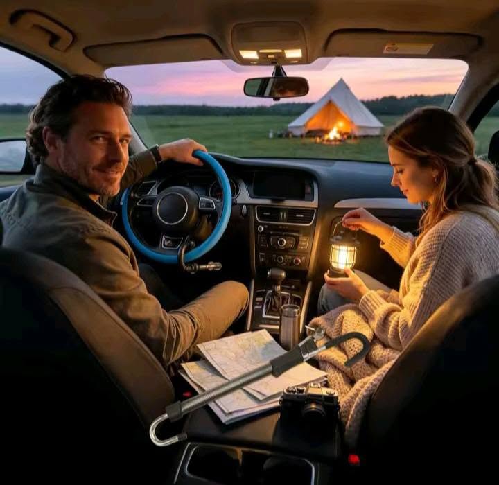 Image supplémentaire 2 de Barre Antivol Voiture Haute Sécurité – Bloque Volant et Pédale (Frein/Embrayage) – Acier Renforcé & Télescopique – Prix Tunisie