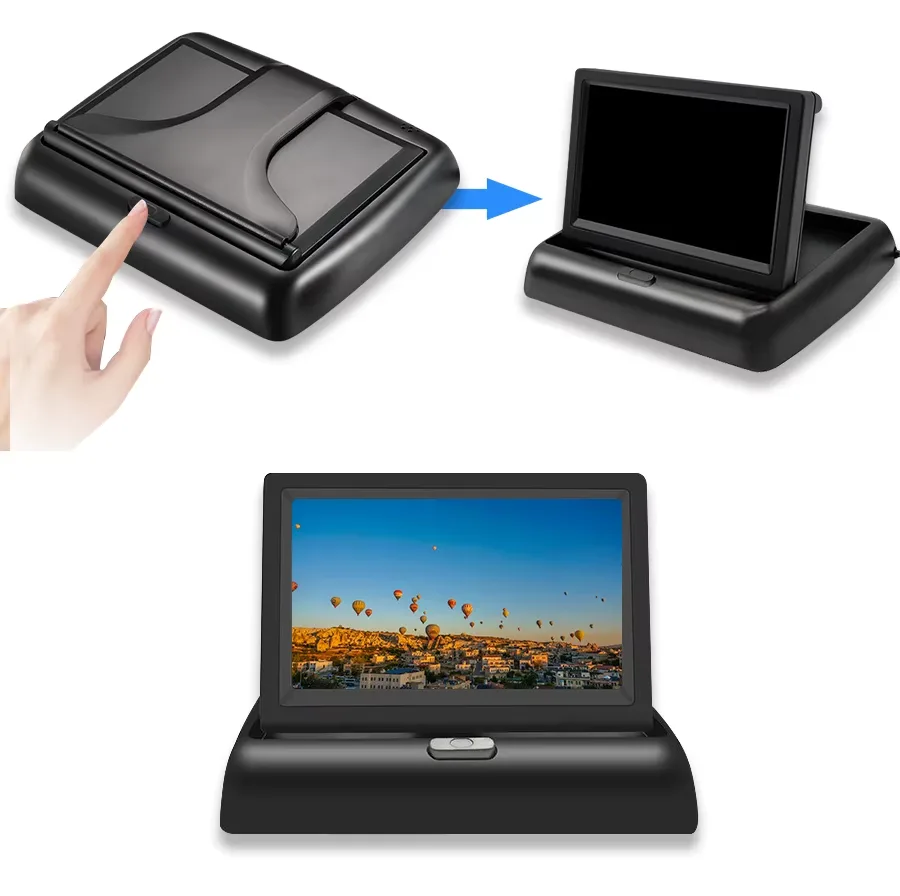 Image supplémentaire 5 de Moniteur de Caméra de Recul 4,3 Pouces pour Voiture – Écran Universel avec Affichage de Stationnement