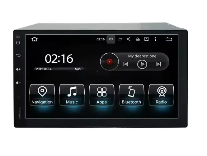 Image supplémentaire 1 de Lecteur Multimédia Android pour Voiture – Système 7.1 ou 8.0, Écran Tactile et Navigation GPS