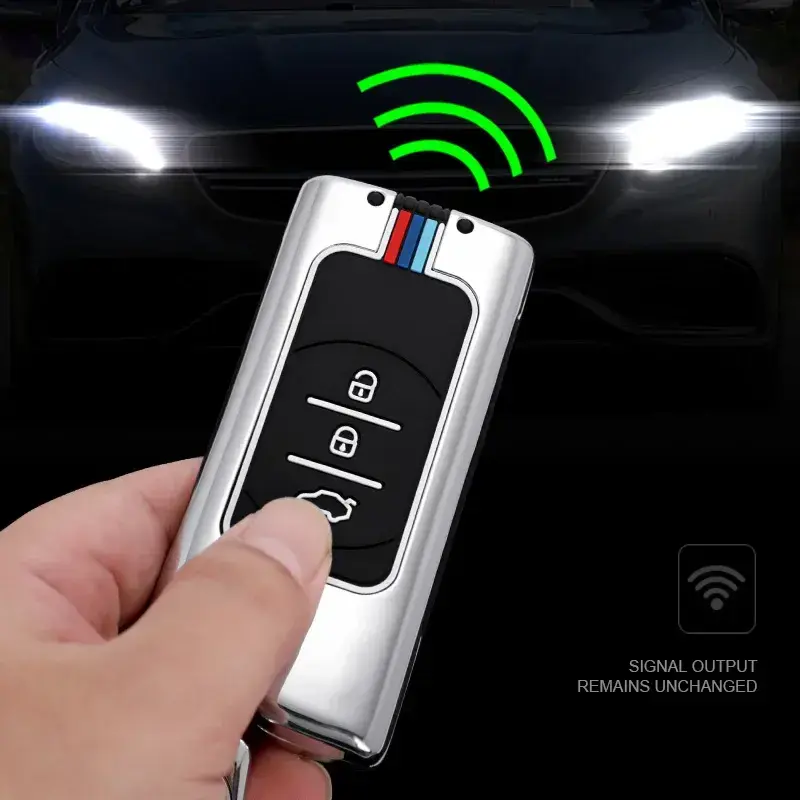 Image supplémentaire 2 de Coque de Clé Métallique de Luxe pour Chery Tiggo 1, 7 Pro, 8 Pro - Gun's Color Shell | Accessoires Auto Tunisie
