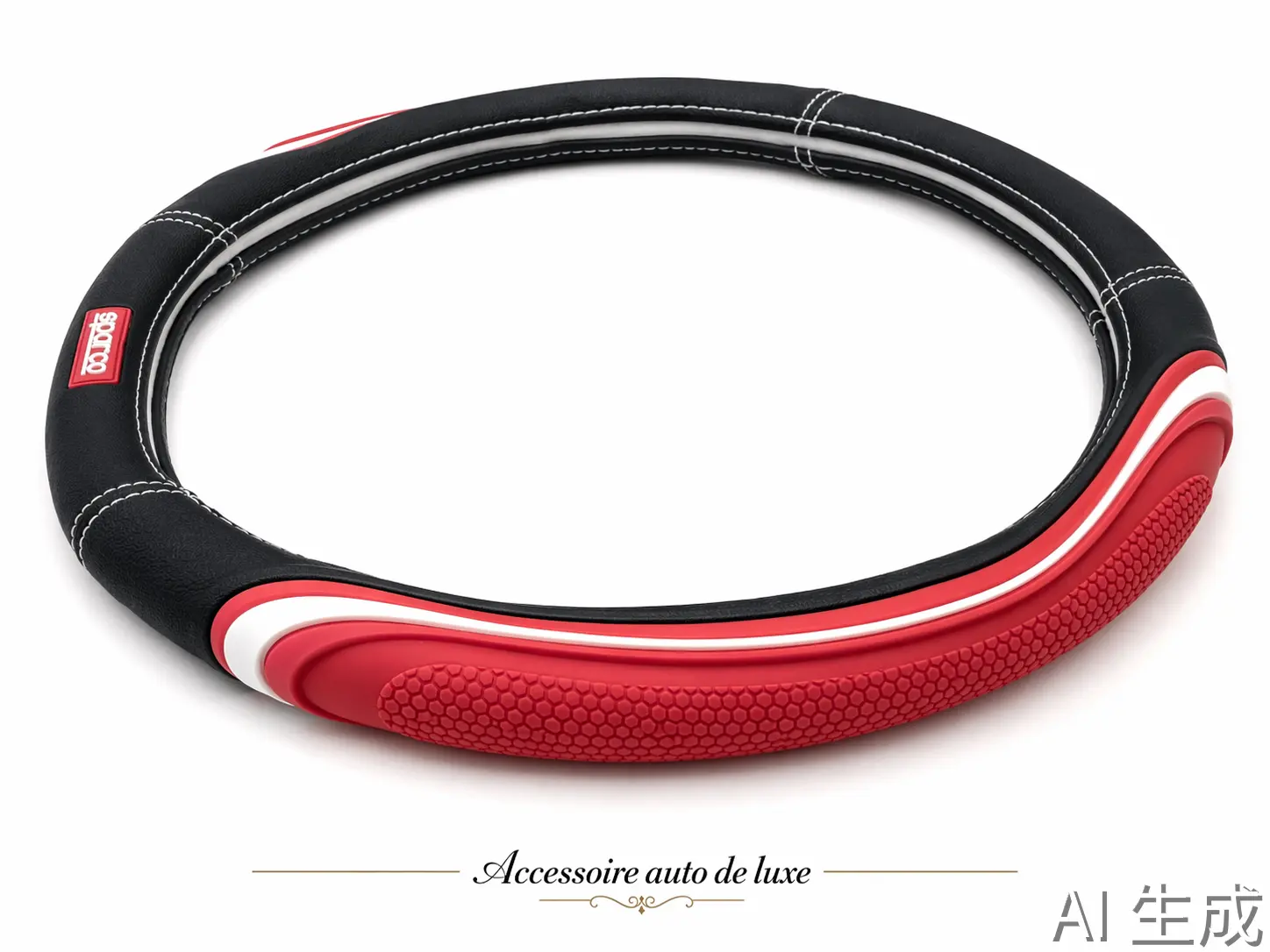 Image supplémentaire 1 de Couvre-Volant Sport Sparco Premium - Cuir Antidérapant & Design Ergonomique | Accessoires Auto Tunisie