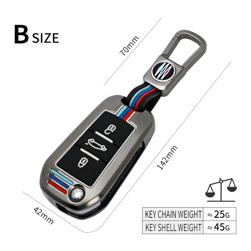Image supplémentaire 2 de Coque de Clé Premium Inox & Silicone pour Peugeot & Citroën – Protection Antichoc & Style – Tunisie