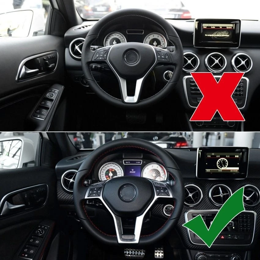 Image supplémentaire 3 de Cache Volant Sport Look Carbone pour Mercedes-Benz W204, W212, W176 (2012-2014) – Finition AMG & Style – Tunisie