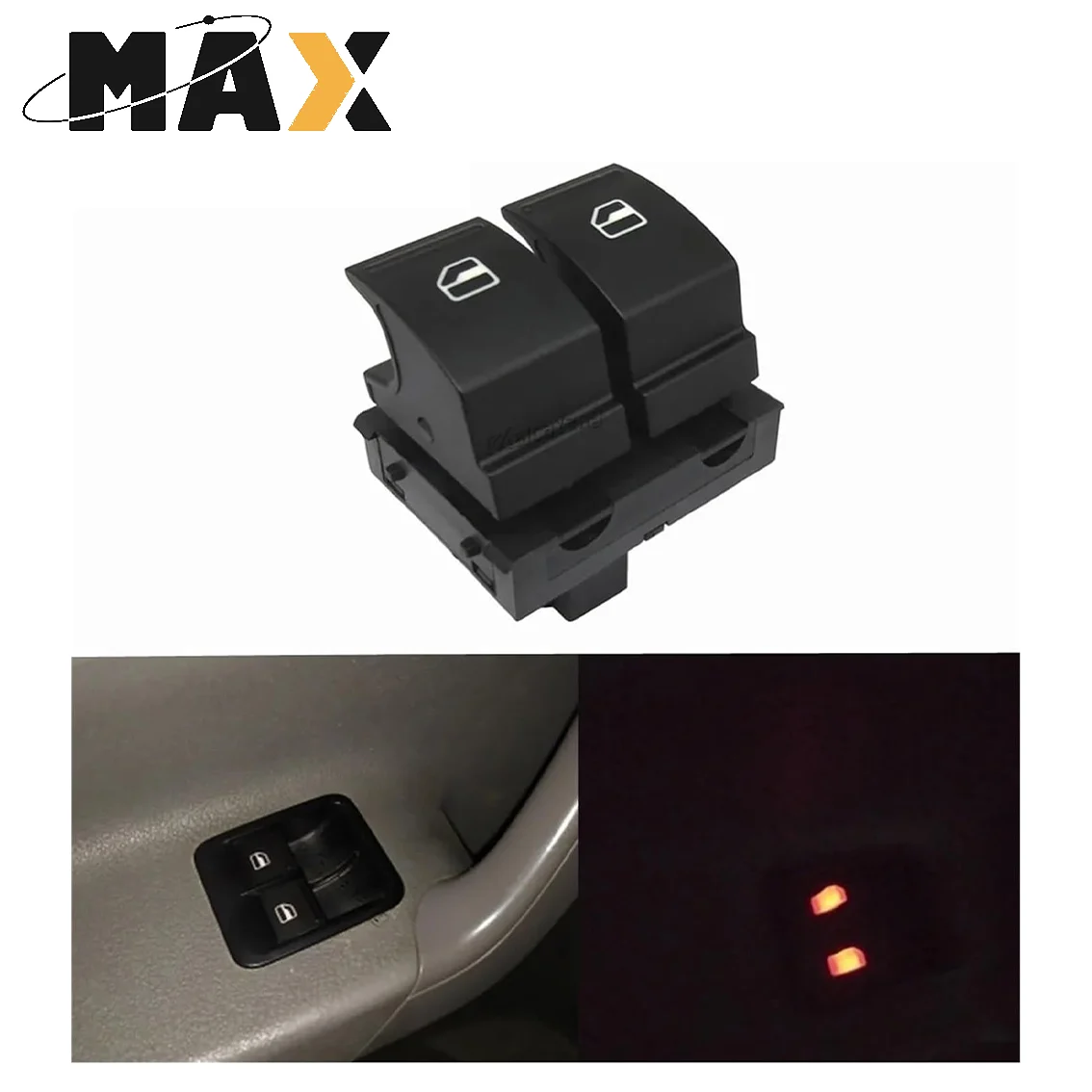 Image supplémentaire 3 de Interrupteur de Lève-Vitre Électrique pour VW Golf 5, Golf 6, GTI & Scirocco – Qualité Premium 1K3959857A – Tunisie