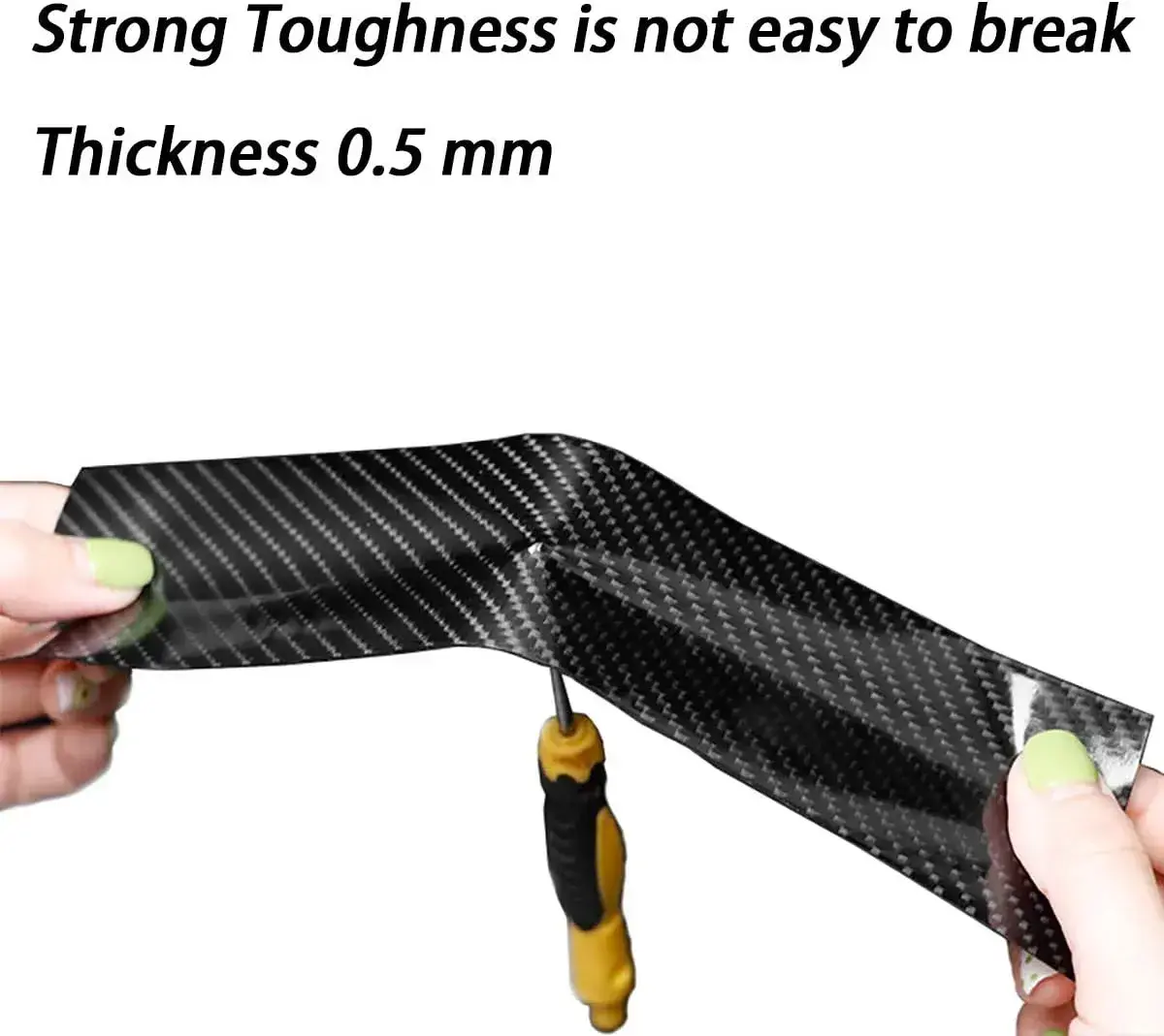 Image supplémentaire 2 de Protection de Seuil de Porte Effet Carbone 10m 