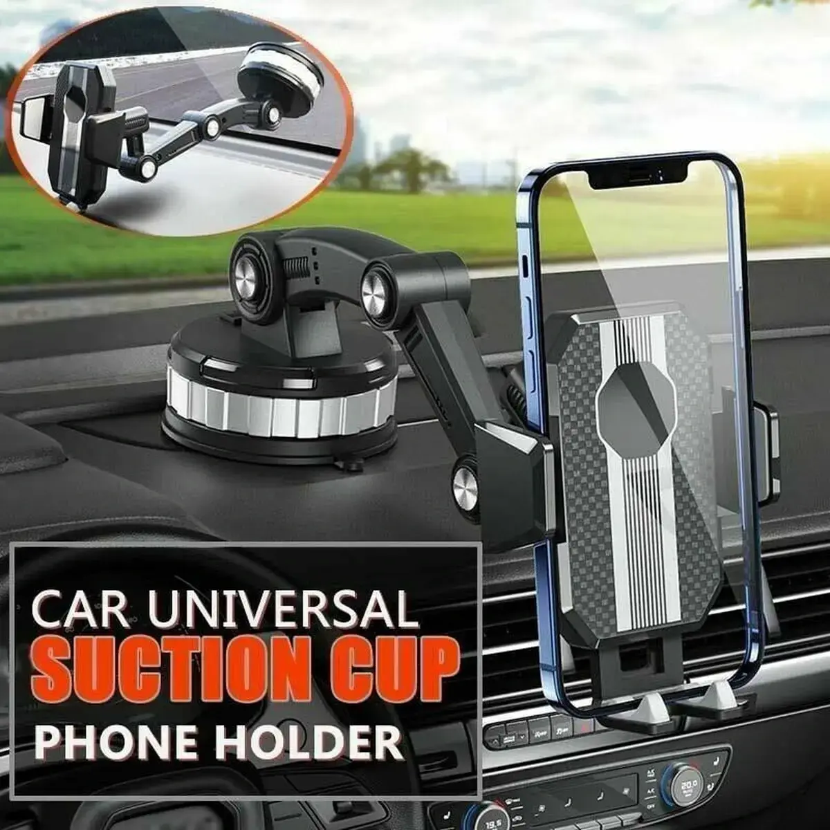 Image supplémentaire 5 de Support Téléphone Voiture à Ventouse Articulé 360°