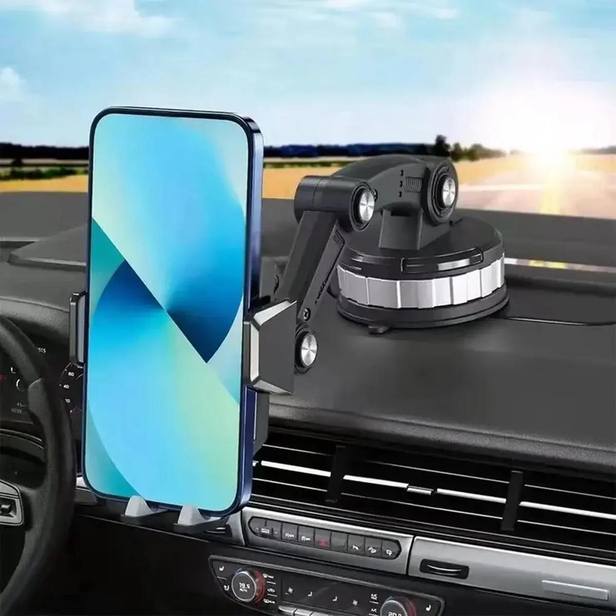 Support Téléphone Voiture à Ventouse Articulé 360°