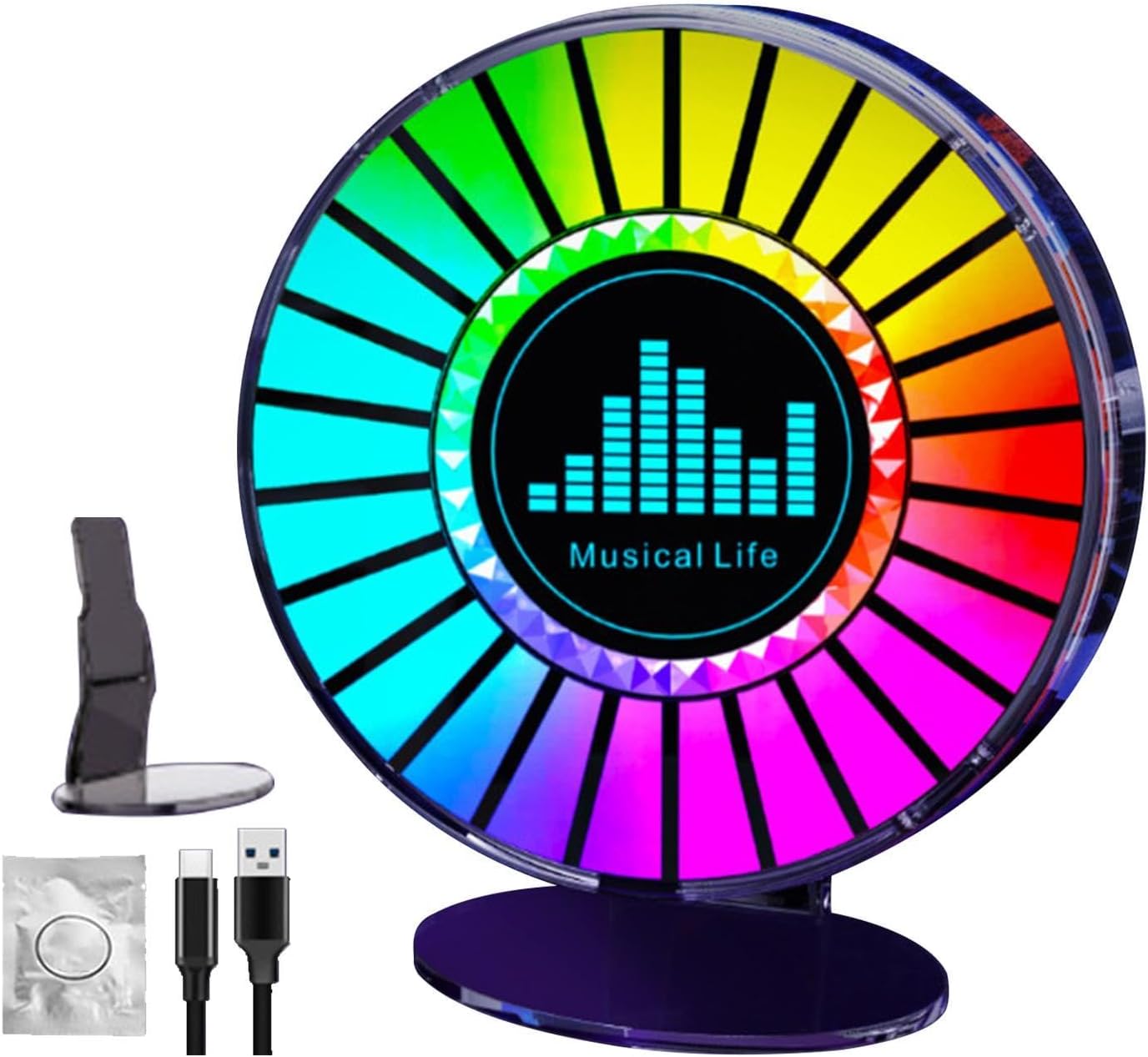 Lampe RGB Rechargeable Avec Contrôle Sonore
