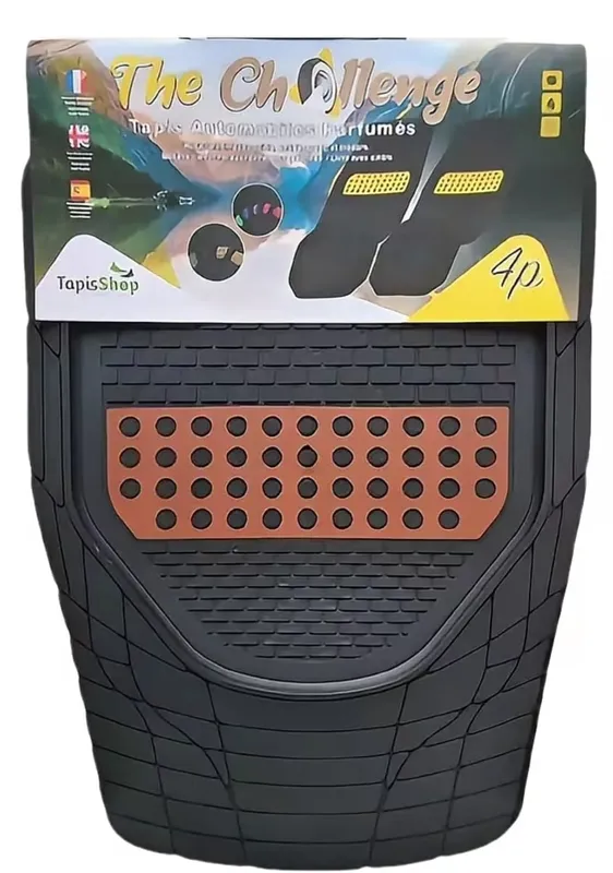 Jeu de 4 Tapis de Voiture Challenge Parfumés- Universel 5 Places & Antidérapant | Accessoire Auto Tunisie
