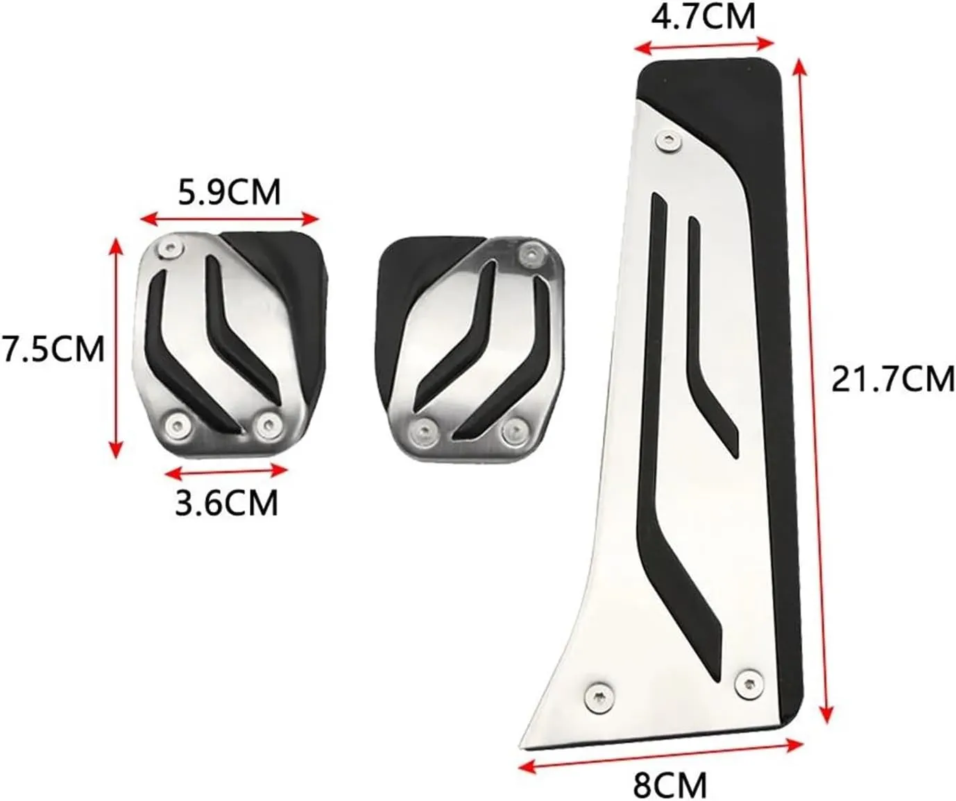 Kit Pédales Sport Inox & Repose-pied pour BMW F10, F20, F30, G20 – Performance & Style M – Tunisie