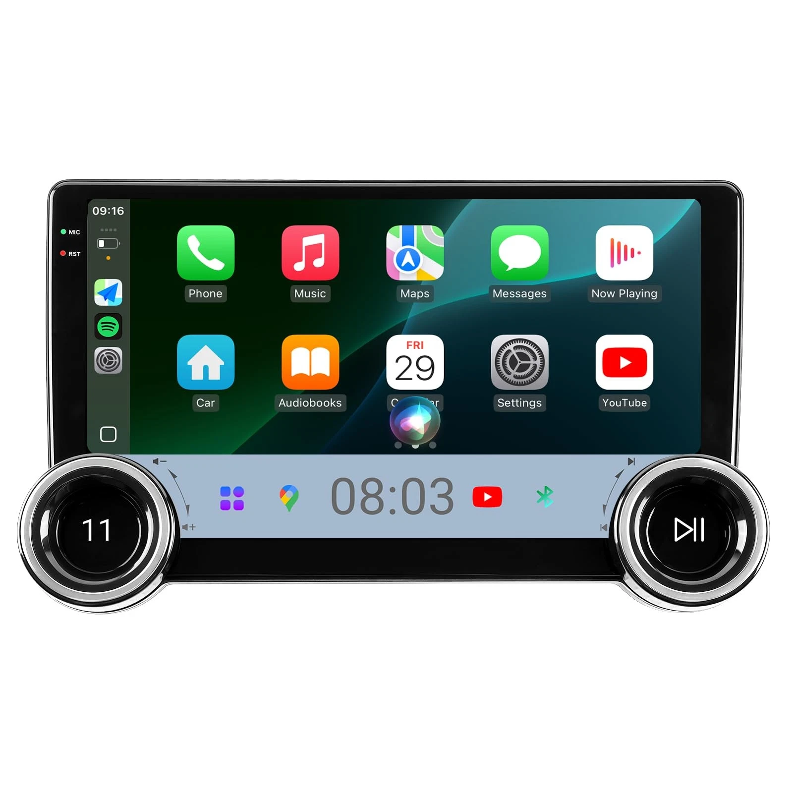 Autoradio Multimédia Haudio 10.1" HD – CarPlay Sans Fil & Android Auto – Navigation GPS & Caméra de Recul – Tunisie