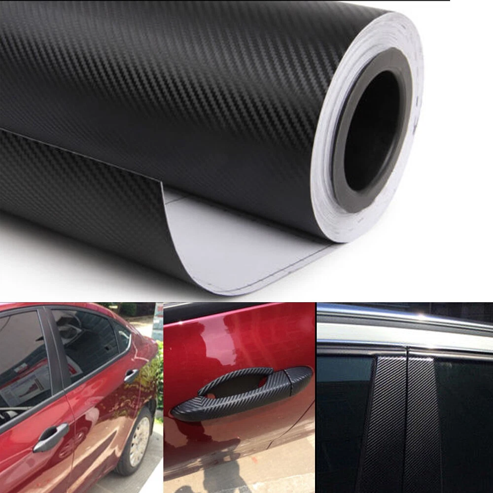Film Carbone 3D Noir pour Voiture – Habillage Intérieur & Extérieur Premium – Prix Tunisie