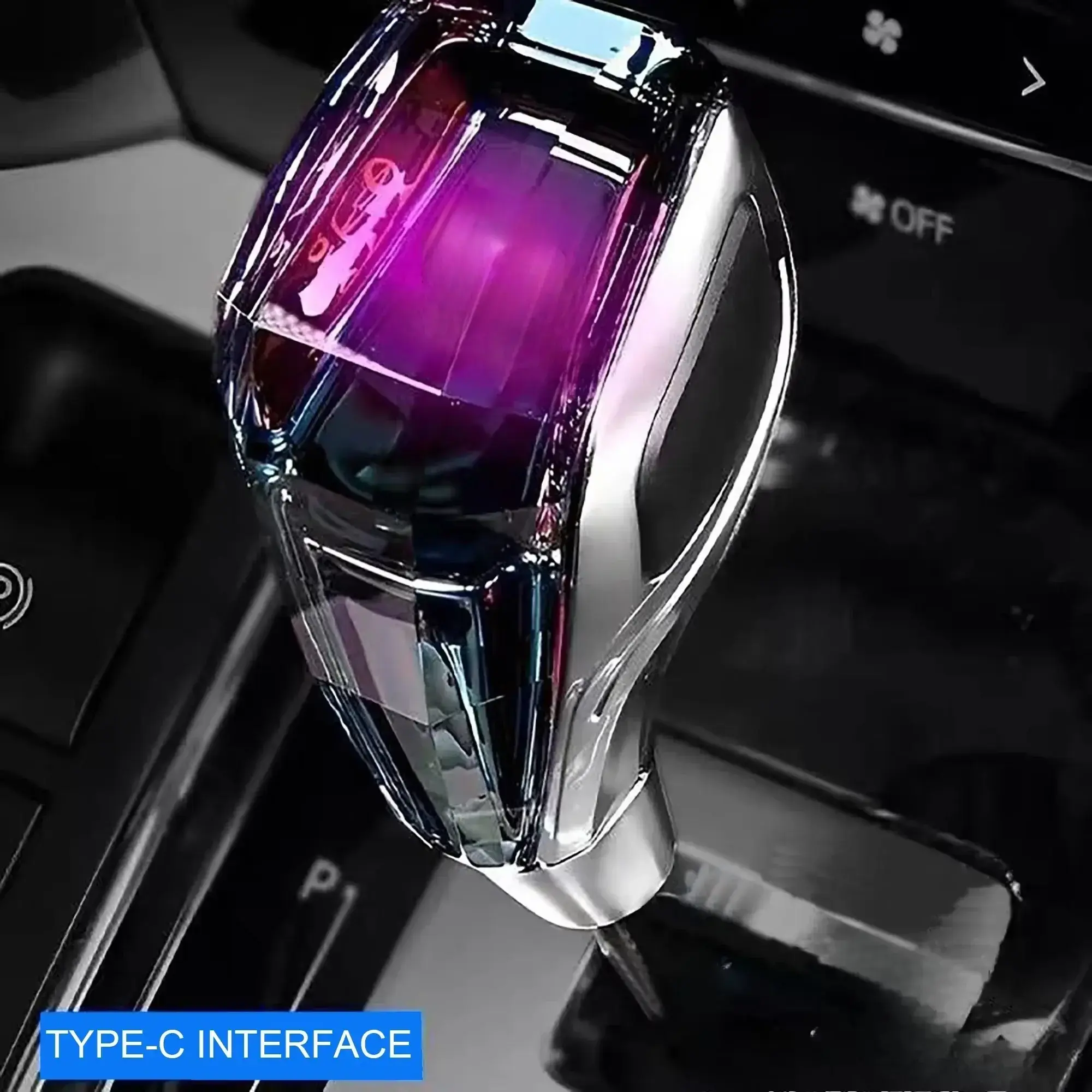 Pommeau de Vitesse Cristal LED Tactile - Design Luxe & Universel Tunis