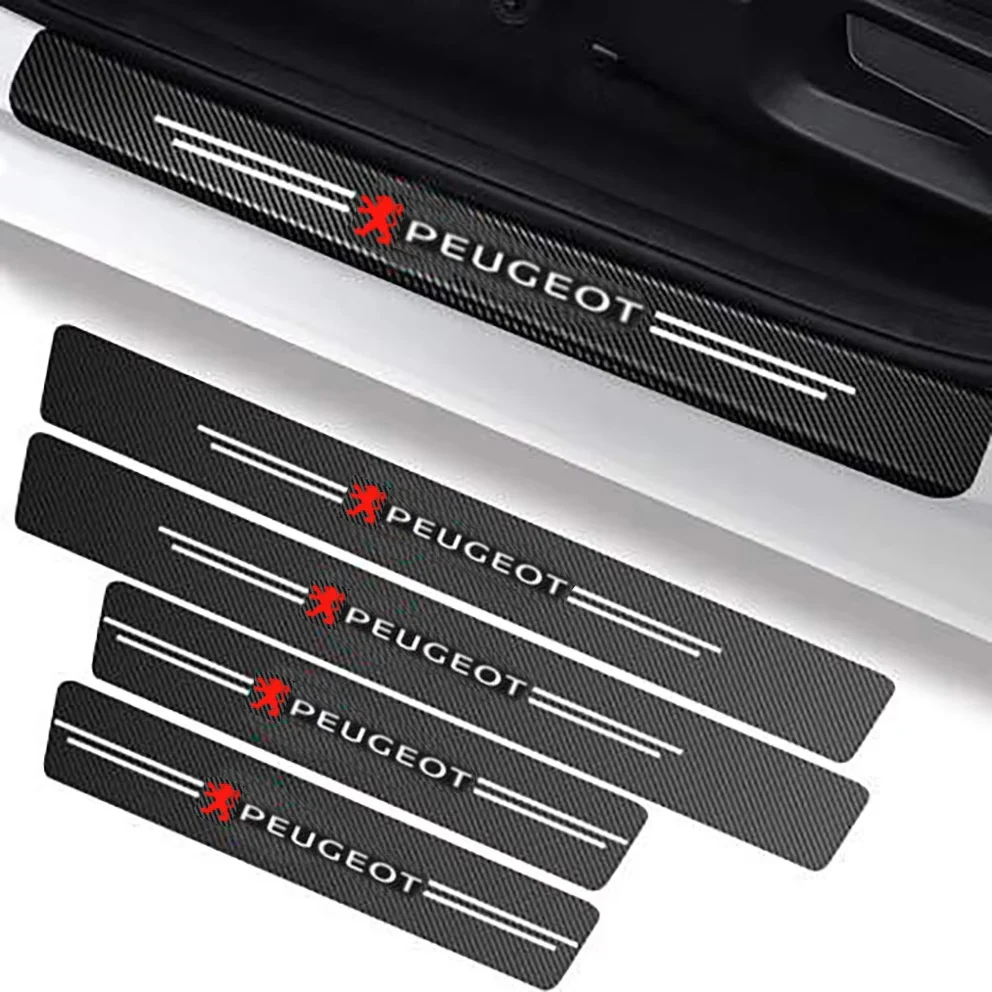 Protections Seuils de Porte Carbone Peugeot – Stickers Anti-Rayures – Prix Tunisie