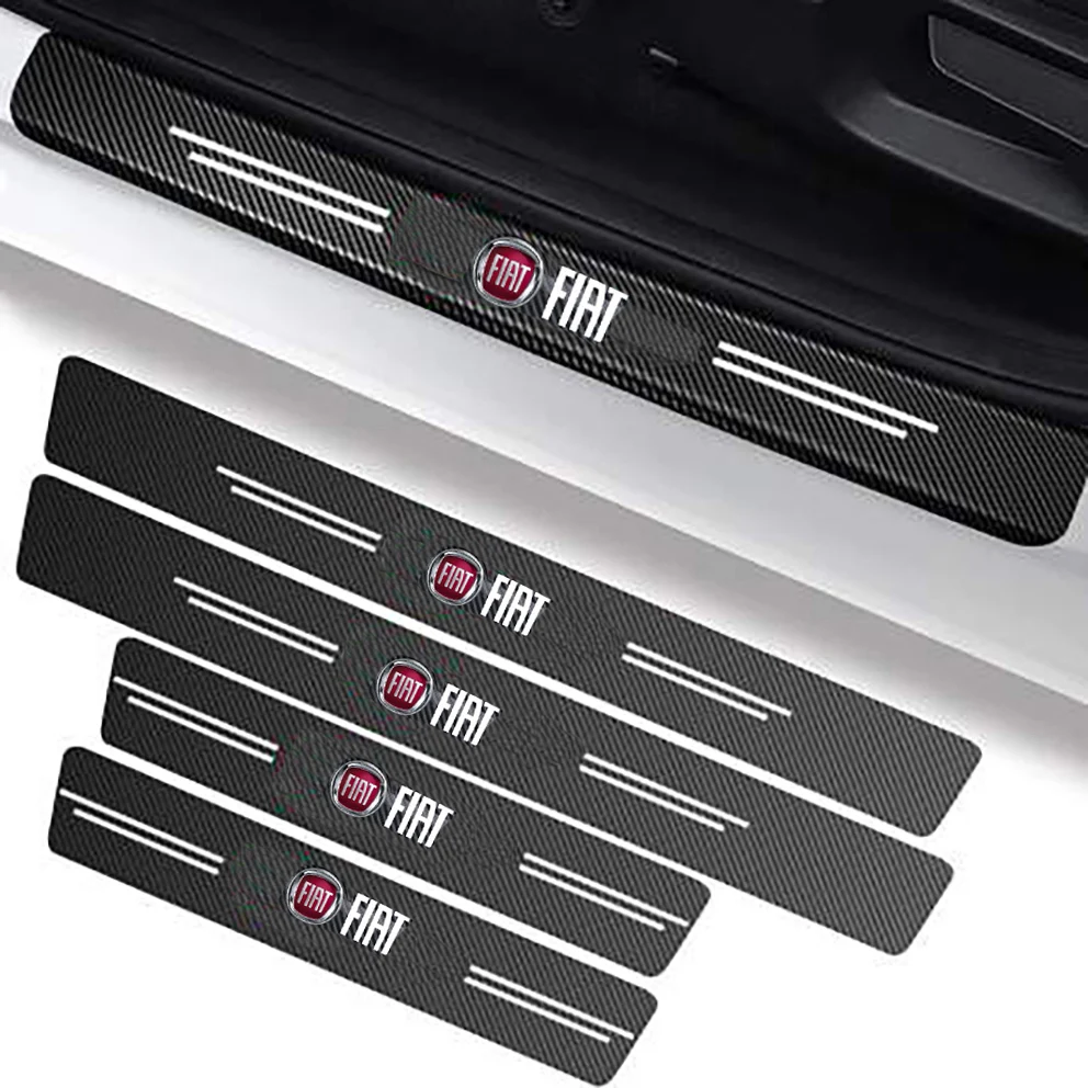 Protections Seuils de Porte Carbone Fiat – Stickers Anti-Rayures – Prix Tunisie
