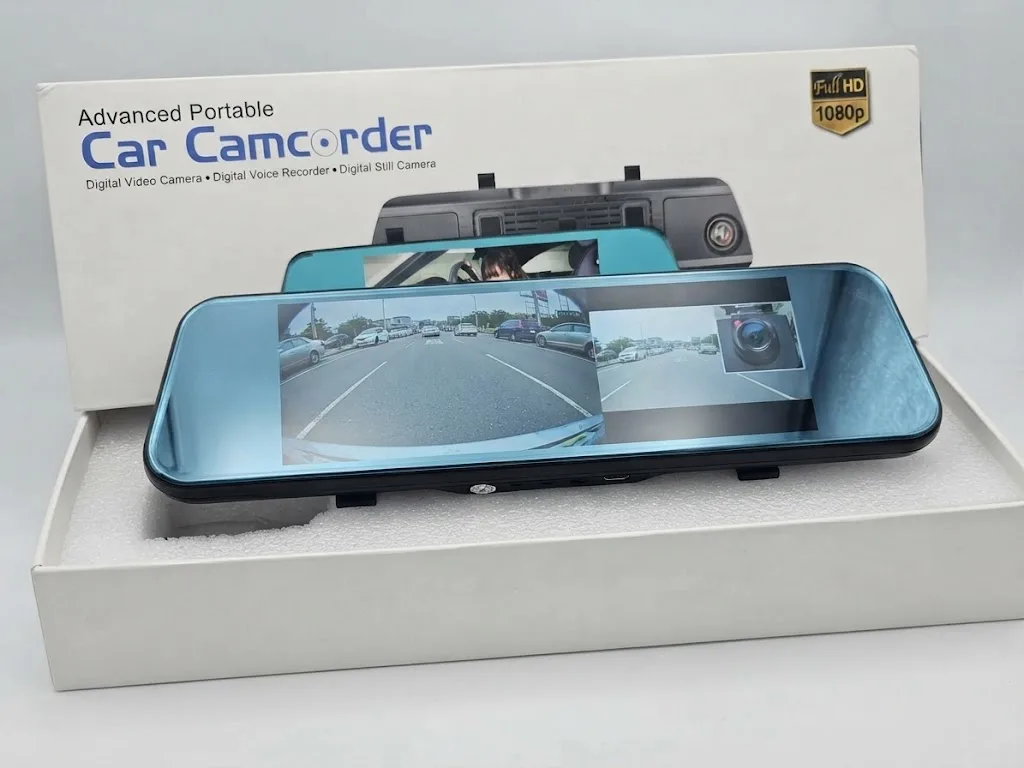 Caméra de Tableau de Bord 10 Pouces avec Écran Tactile IPS – Dashcam FHD 1080P Avant et Arrière