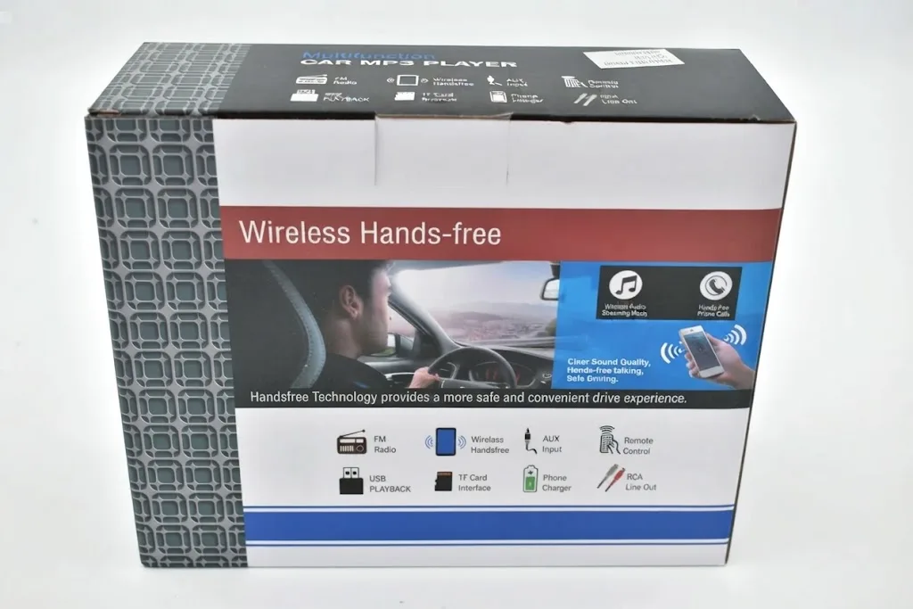 Autoradio Bluetooth 12V pour Voiture – MP3, Radio FM, USB, AUX et Télécommande