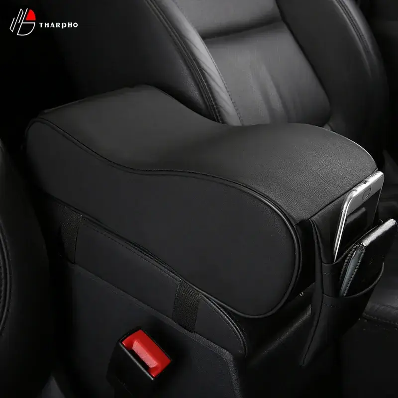 noir - Coussin d'Accoudoir Central Ergonomique : Le confort premium pour vos longs trajets à Tunis.​